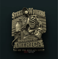 Thumbnail for AMERICAN STEEL WORKER 3D STL 3DWave