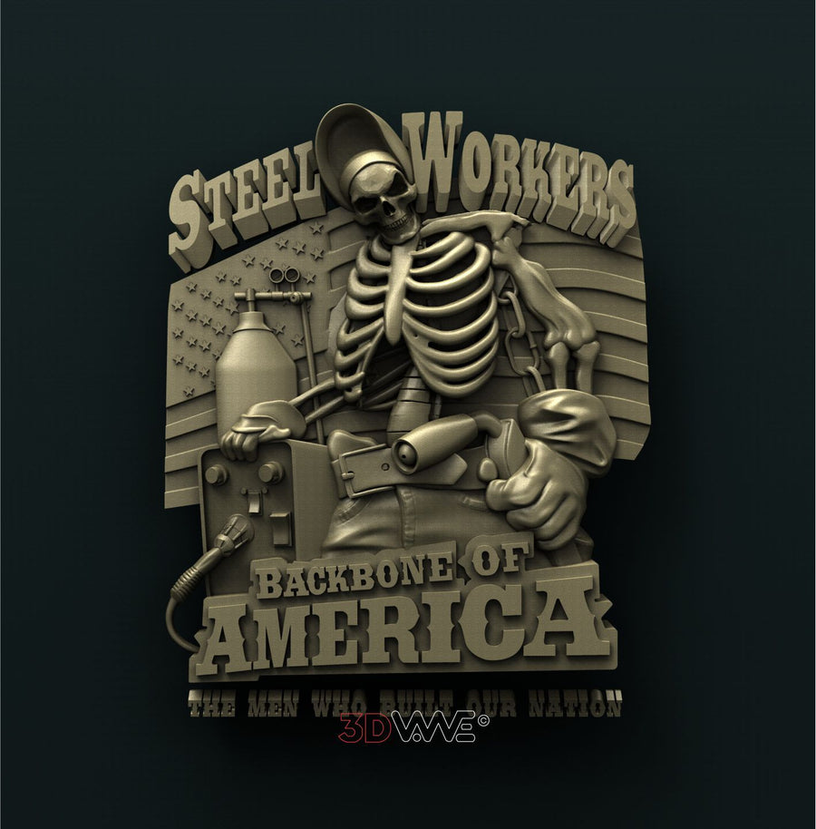 AMERICAN STEEL WORKER 3D STL 3DWave