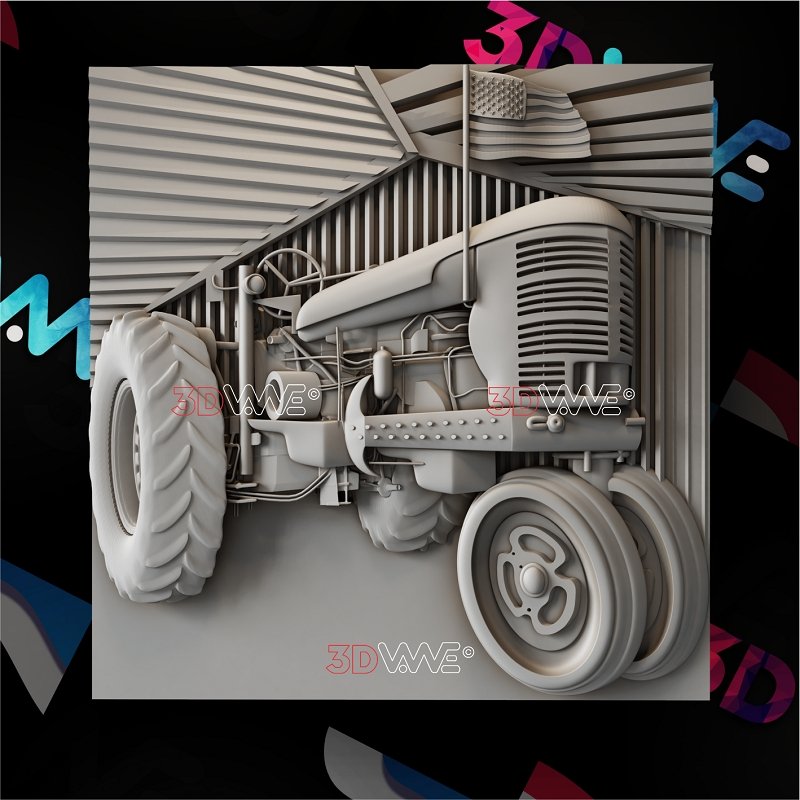 AMERICAN TRACTOR 3d stl 3DWave.us