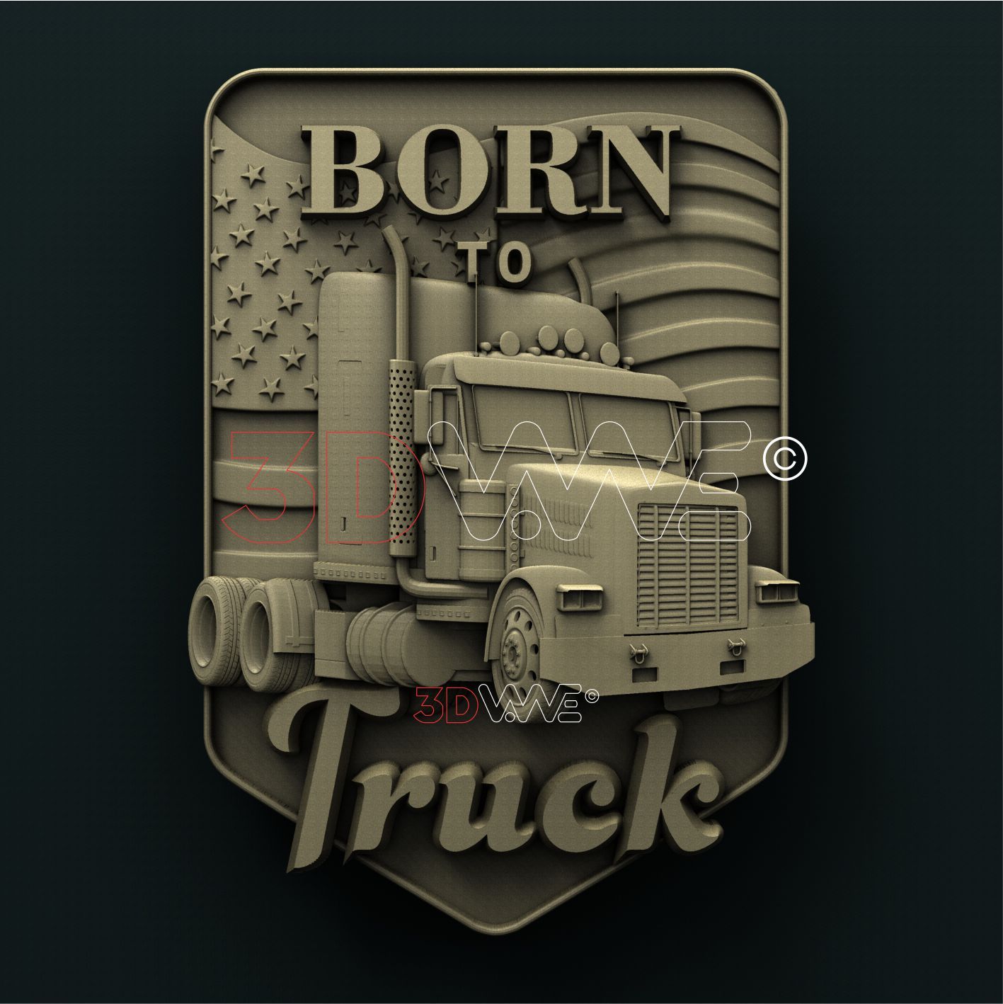 AMERICAN TRUCK 3D STL 3DWave