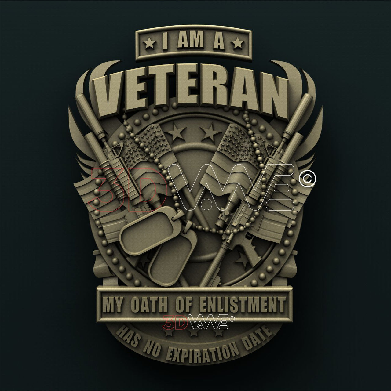 AMERICAN VETERAN 3D STL 3DWave