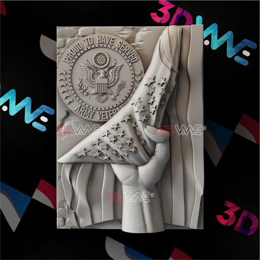 AMERICAN VETERAN 3d stl 3DWave.us