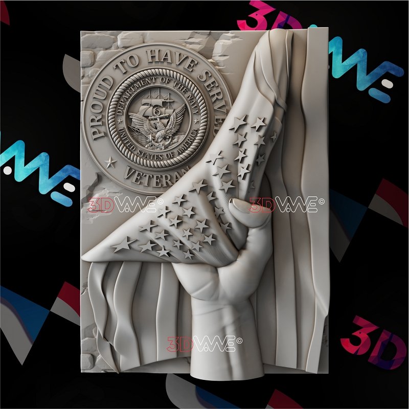 AMERICAN VETERAN 3d stl 3DWave.us
