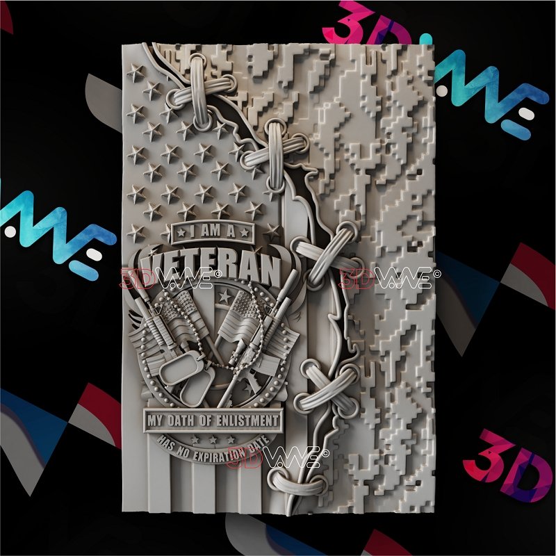 AMERICAN VETERAN 3d stl 3DWave.us