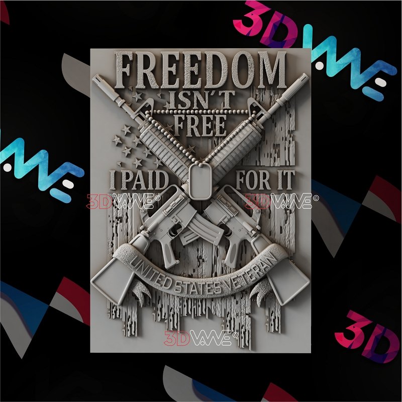 AMERICAN VETERAN 3d stl 3DWave.us
