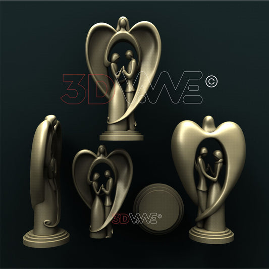 ANGEL AND A COUPLE 3d stl 3DWave