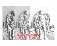 Thumbnail for ANGEL COP 3d illusion & laser-ready files 3DWave.us