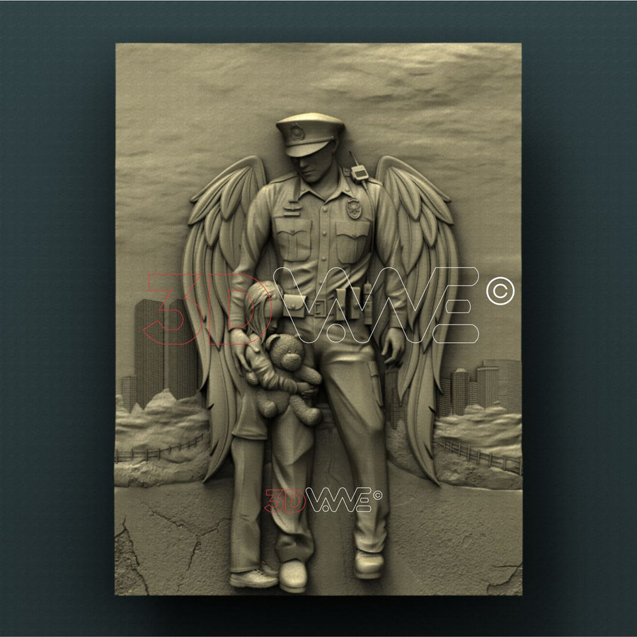 ANGEL COP 3D STL 3DWave