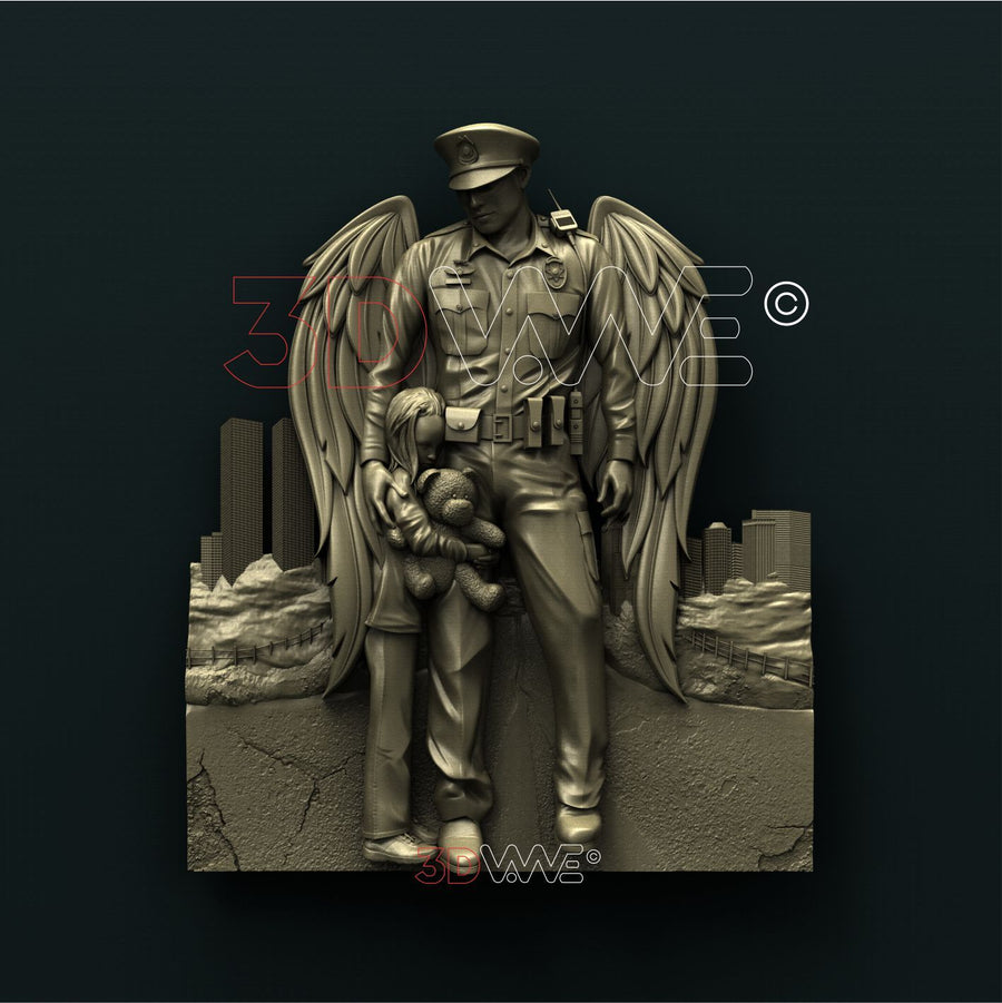 ANGEL COP 3D STL 3DWave