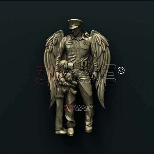 ANGEL COP 3D STL 3DWave