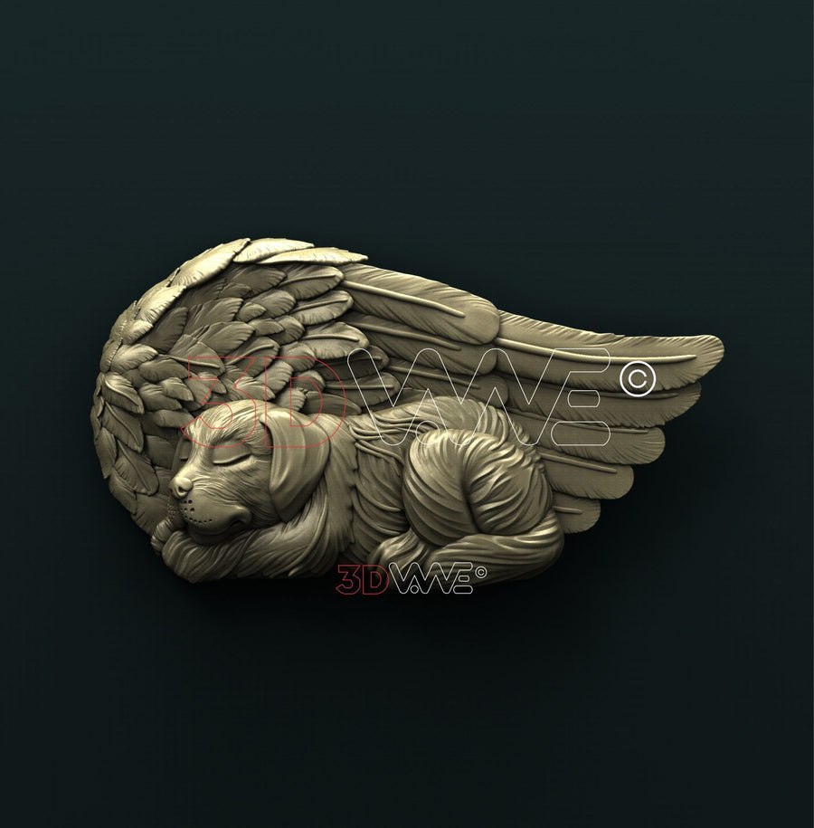 ANGEL DOG 3D STL 3DWave