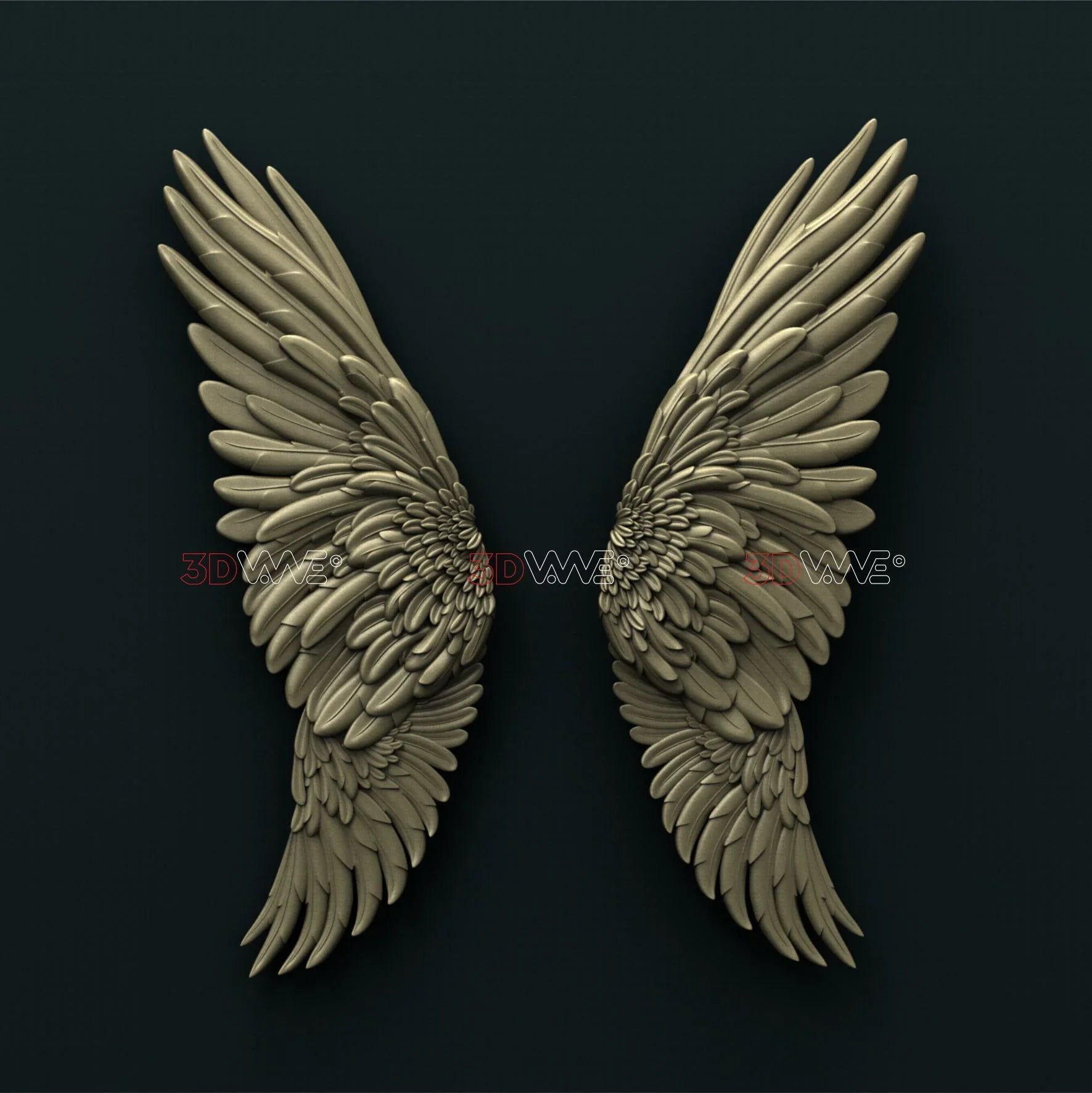 ANGEL WINGS 3D STL 3DWave