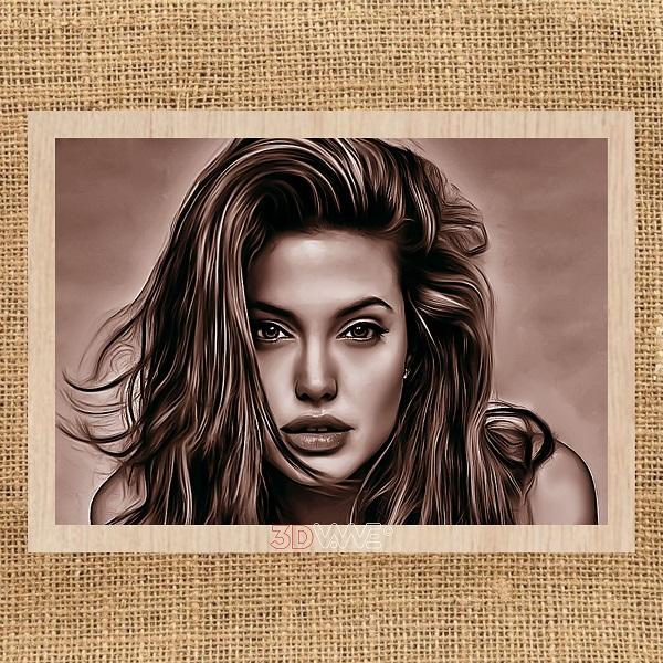 ANGELINA JOLIE laser-ready file 3DWave.us