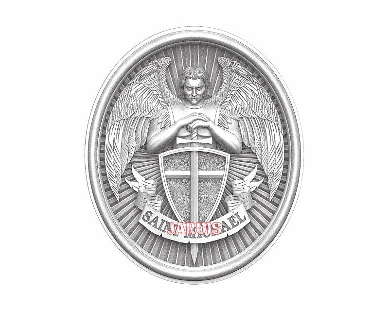 Archangel Michael 3d illusion & laser-ready files - 3DWave.us
