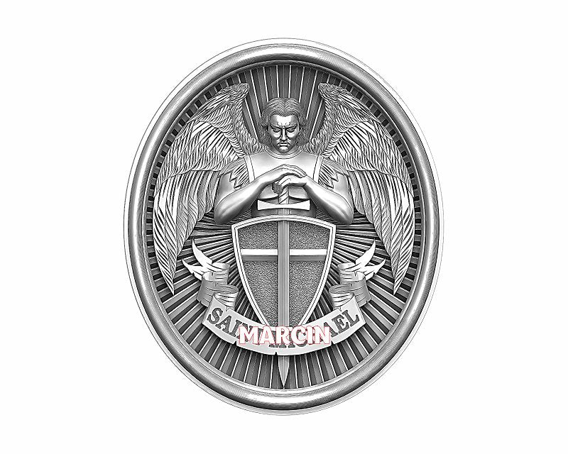 Archangel Michael 3d illusion & laser-ready files - 3DWave.us