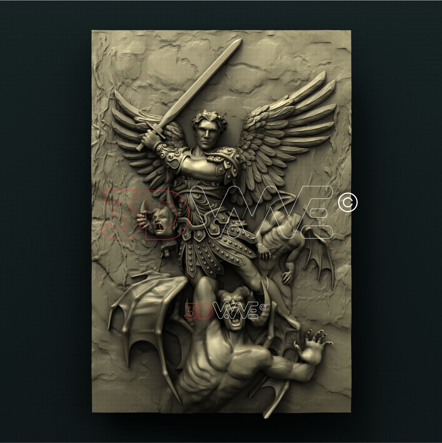 ARCHANGEL MICHAEL 3D STL 3DWave