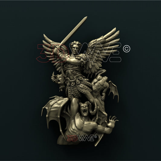 ARCHANGEL MICHAEL 3D STL 3DWave