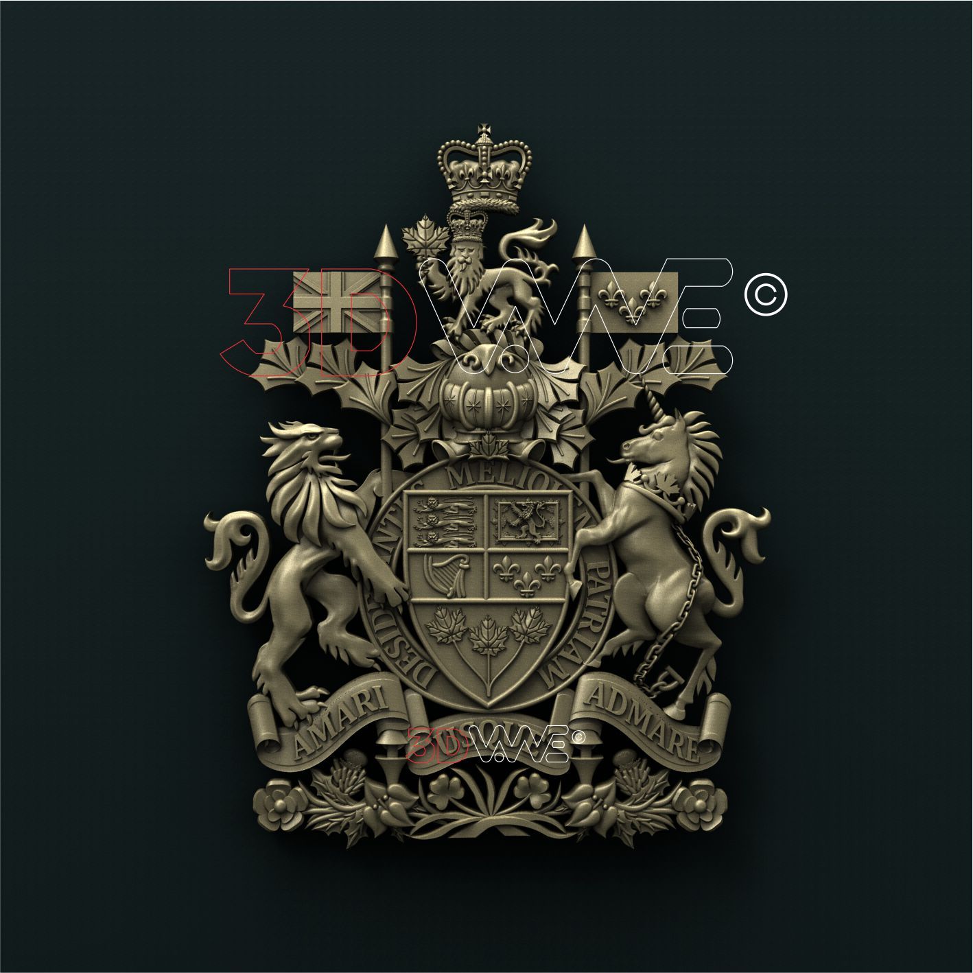 ARMS OF CANADA 3D STL 3DWave