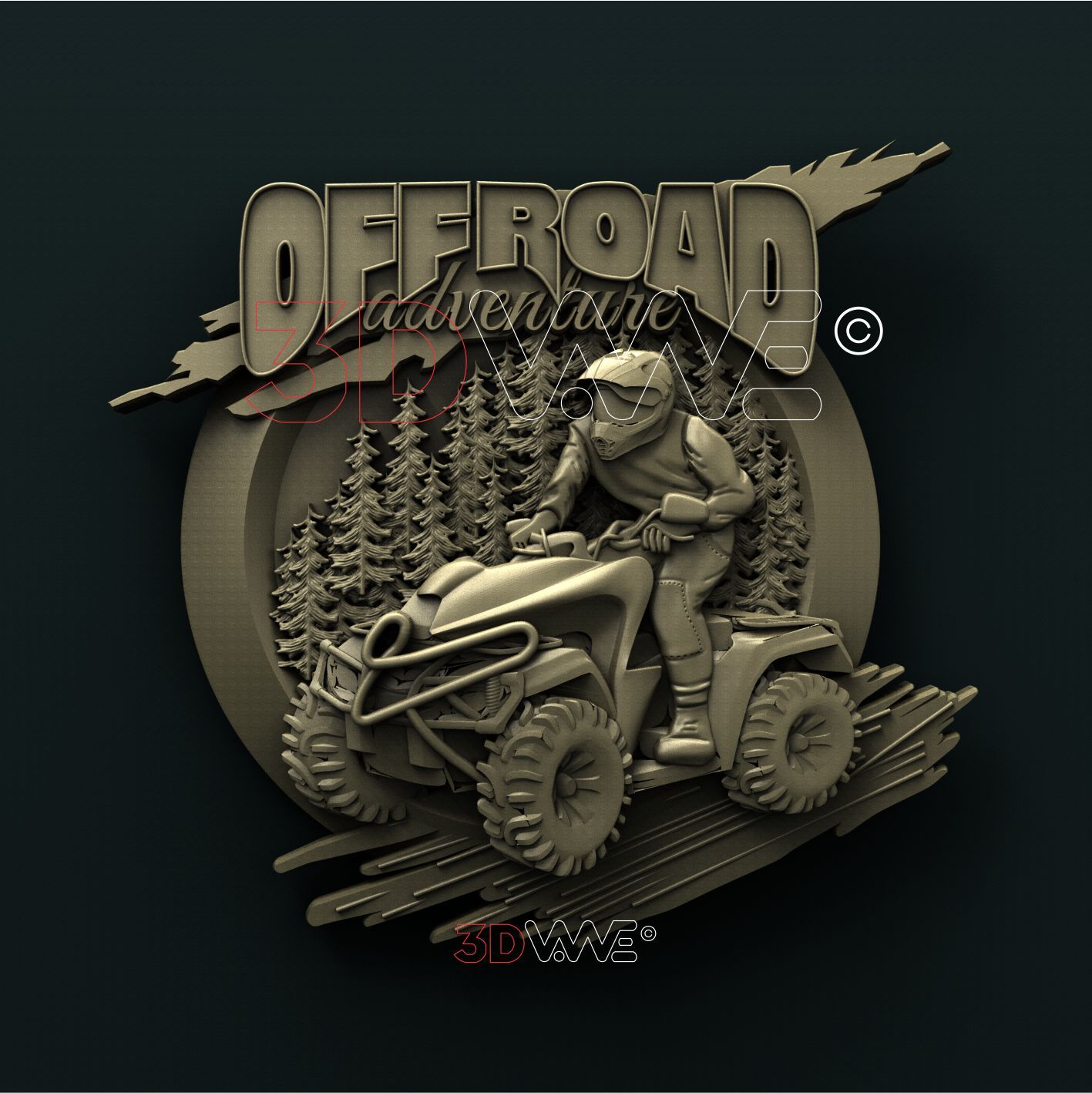 ATV QUAD 3D STL 3DWave