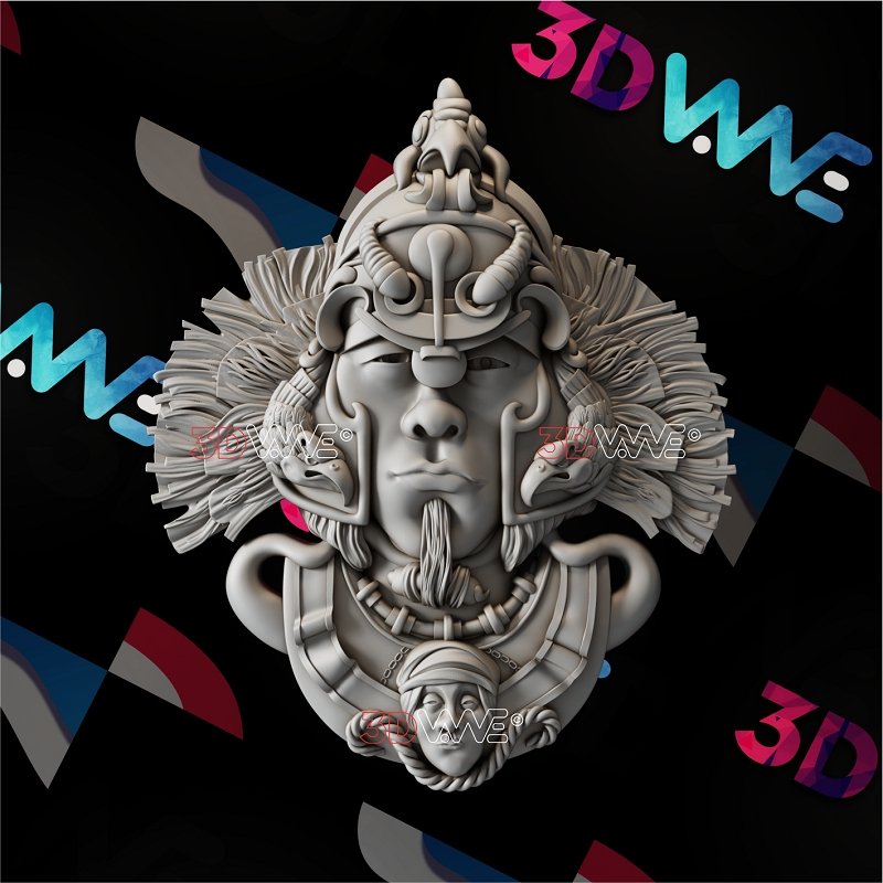 AZTEC WARRIOR 3d stl 3DWave.us