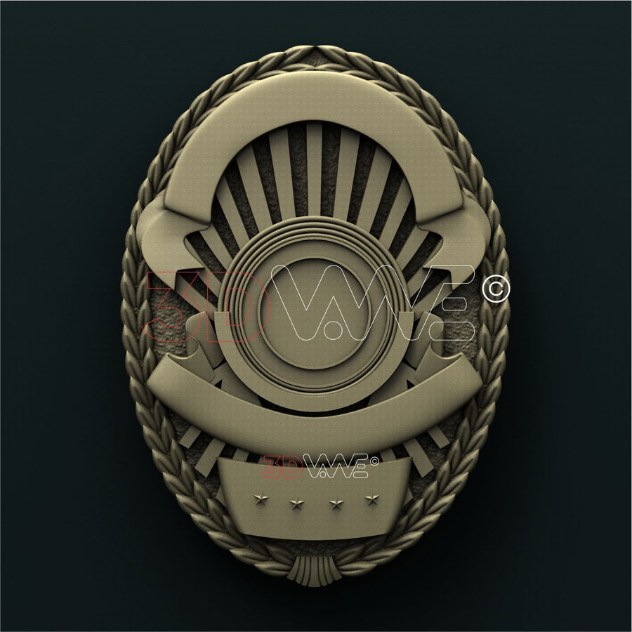 BADGE 3D STL 3DWave