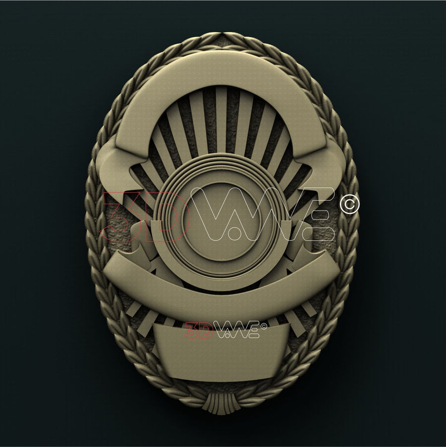 BADGE 3D STL 3DWave