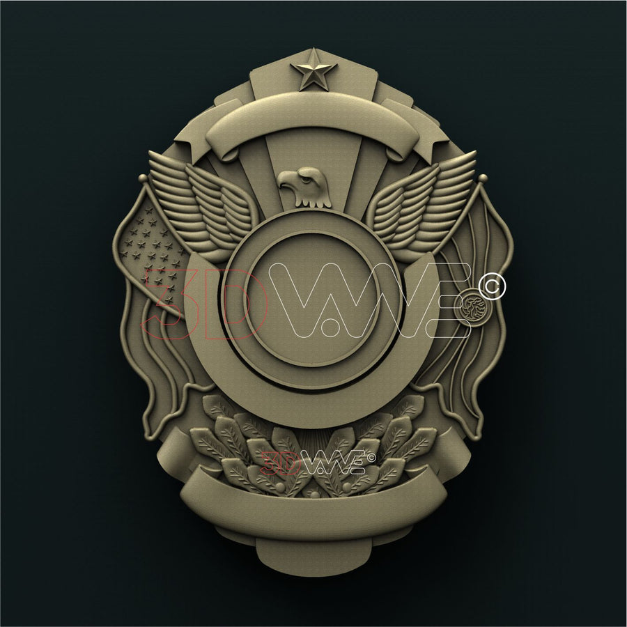 BADGE 3D STL 3DWave