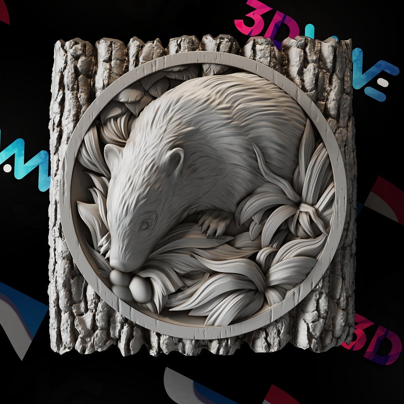 BADGER 3d stl - 3DWave.us
