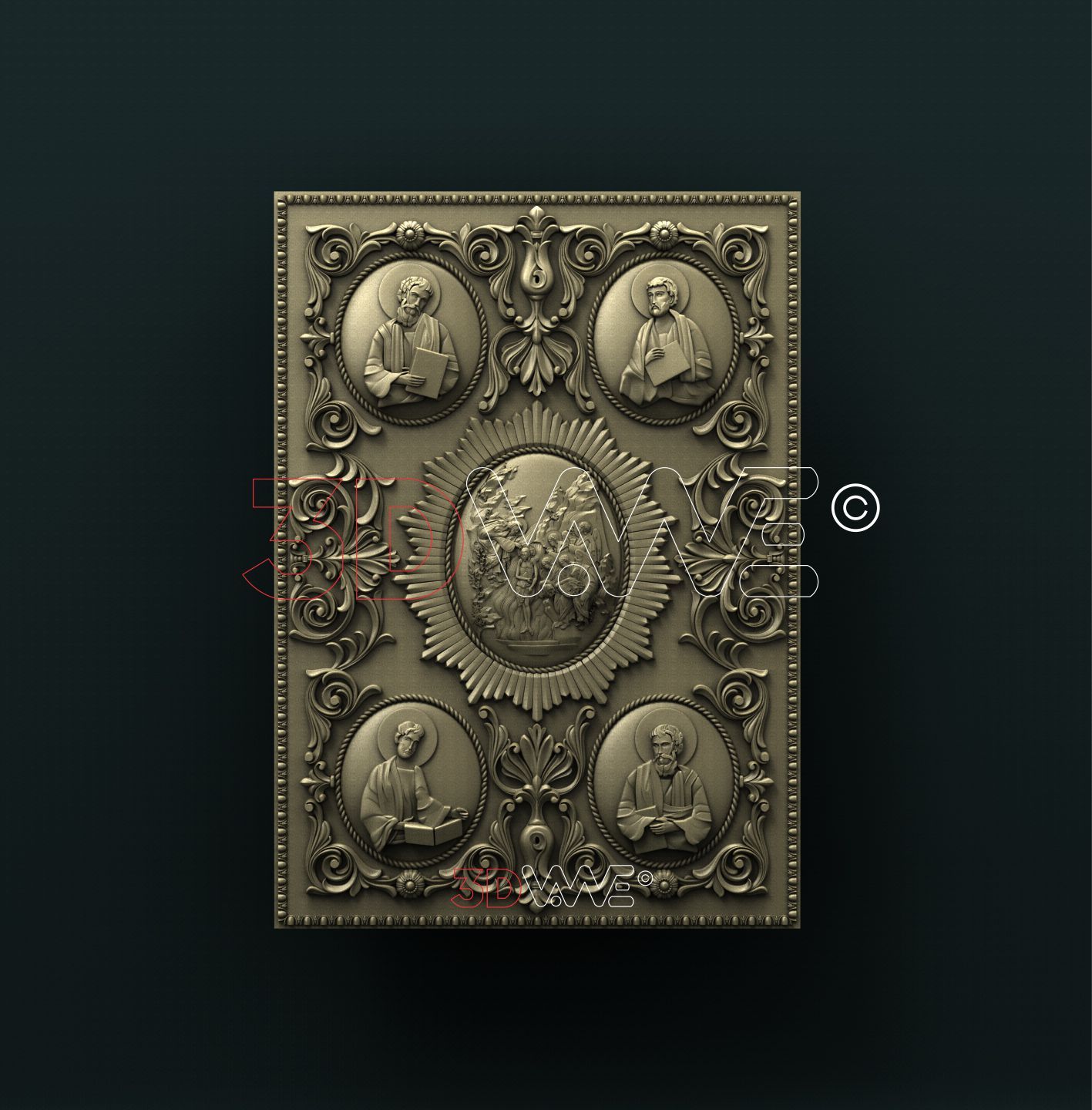 BAPTISM OF THE CHRIST 3D STL 3DWave