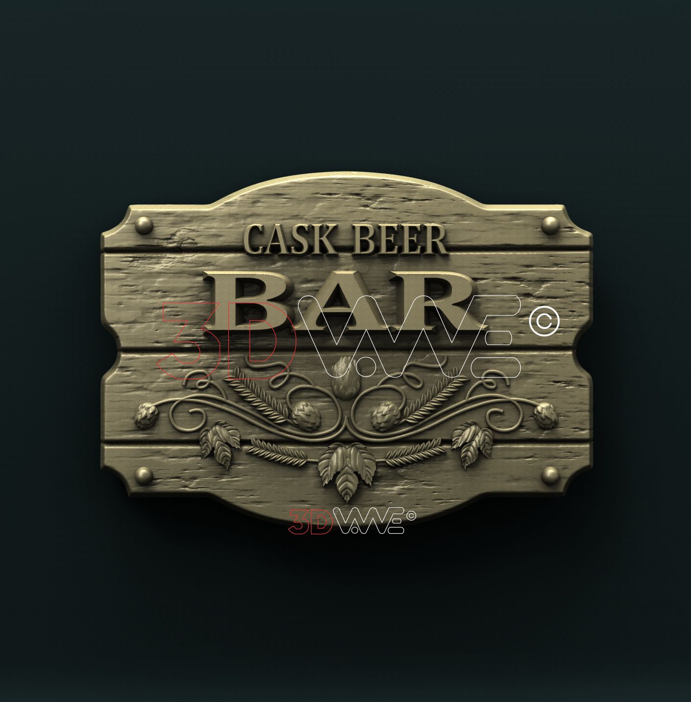 BAR SIGN 3D STL 3DWave