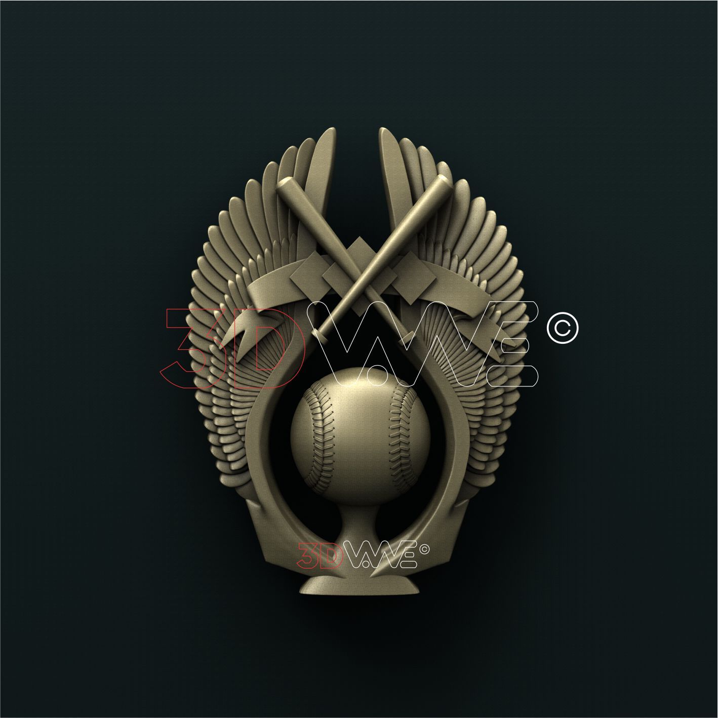 BASEBALL 3D STL - - 3DWave.us