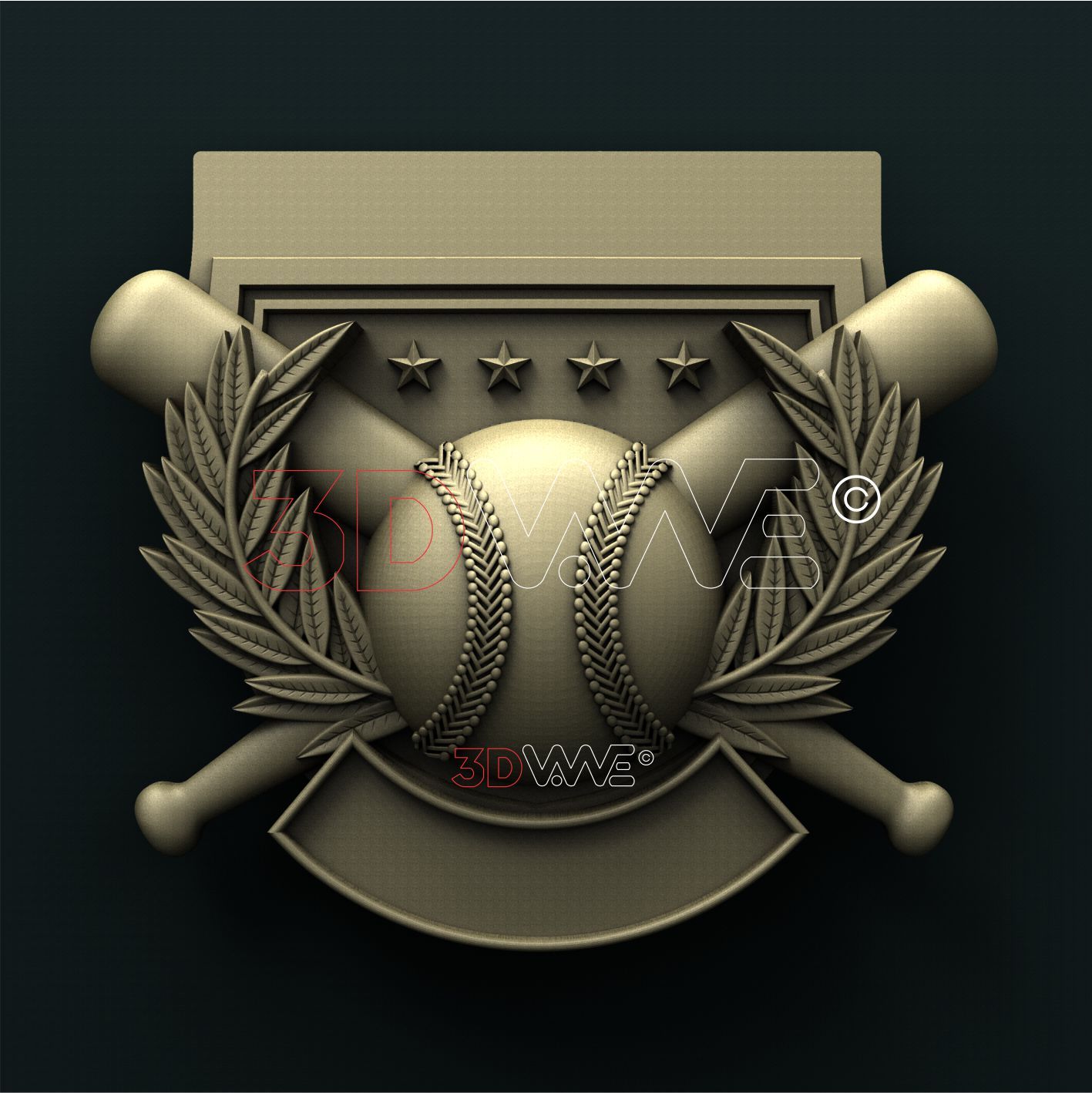 BASEBALL 3D STL - - 3DWave.us