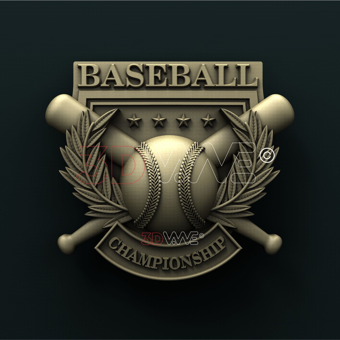 BASEBALL 3D STL 3DWave