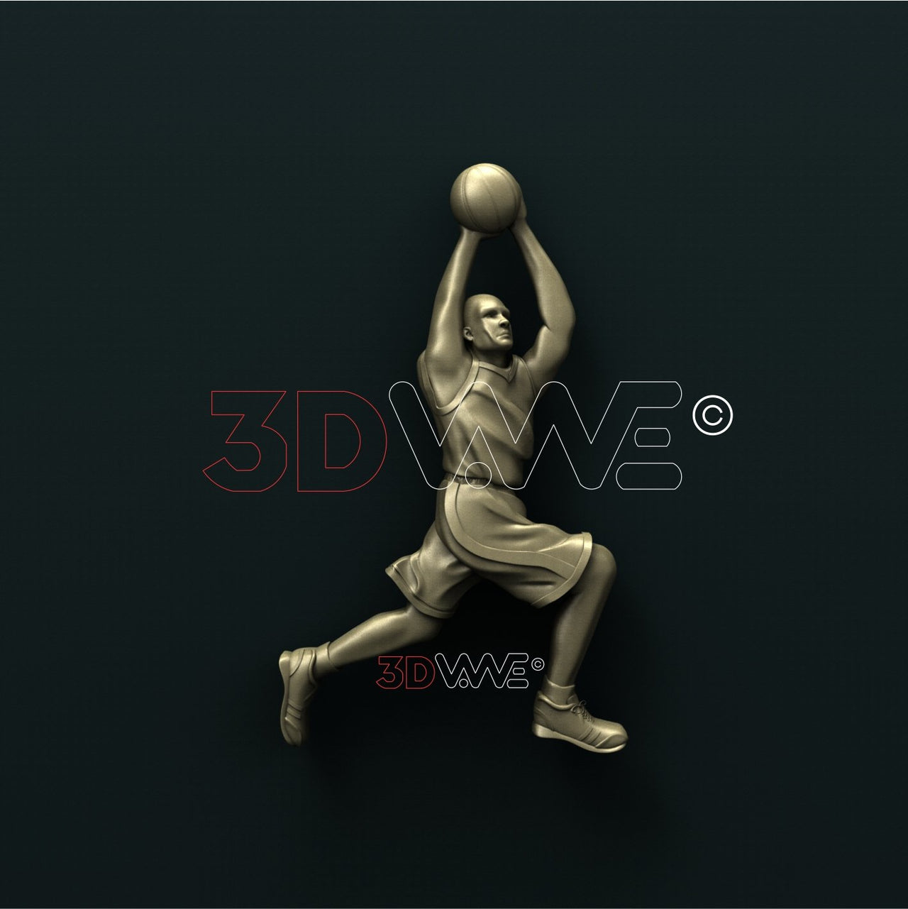BASKETBALL PLAYER 3D STL 3DWave