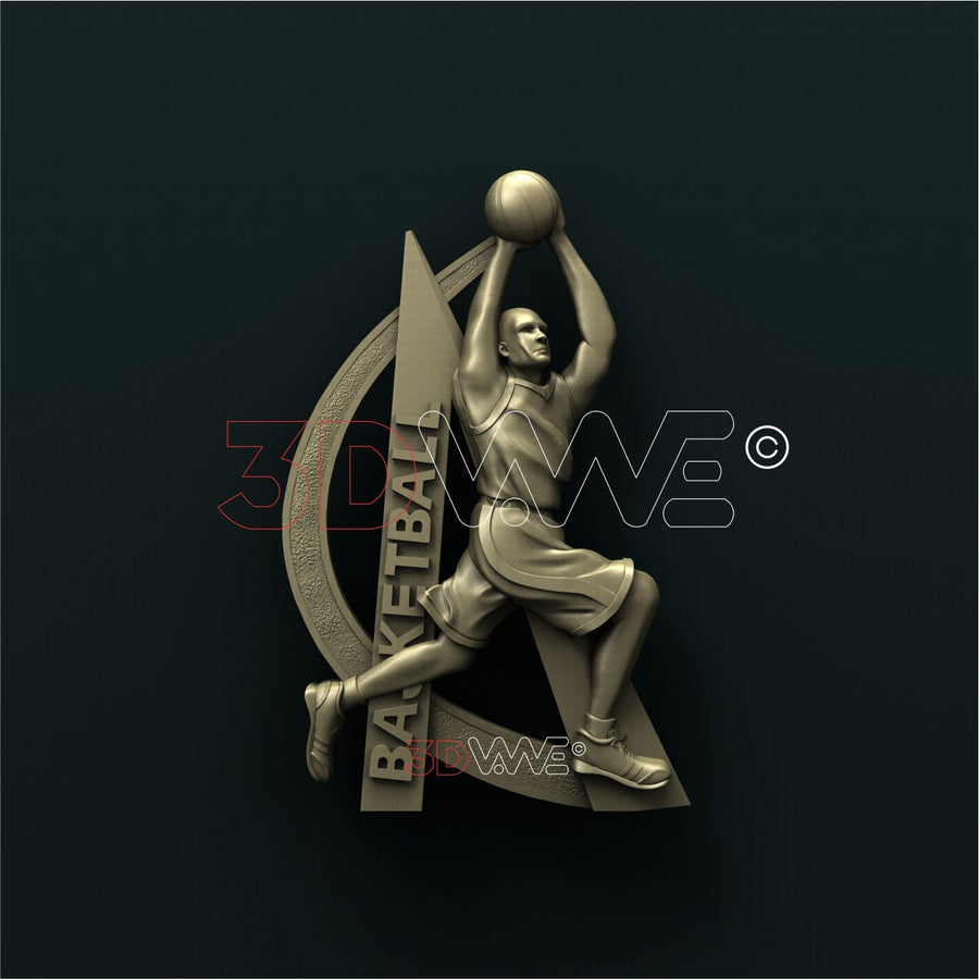 BASKETBALL PLAYER 3D STL 3DWave