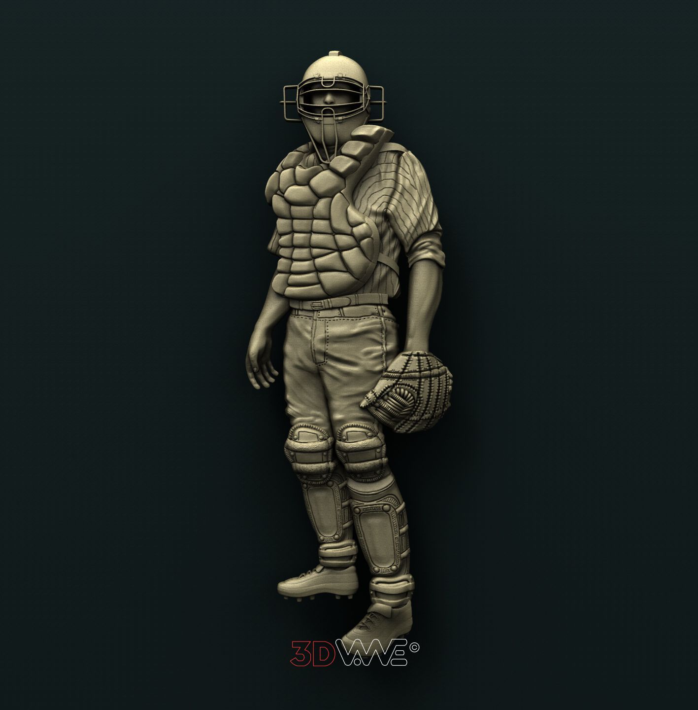 BASSEBALL PLAYER 3D STL 3DWave