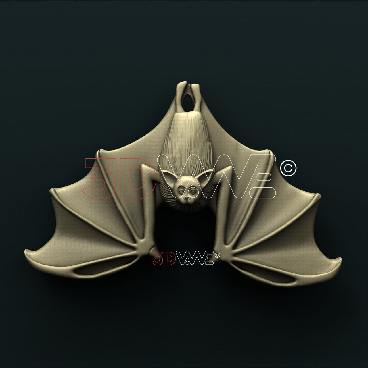 BAT 3D STL 3DWave