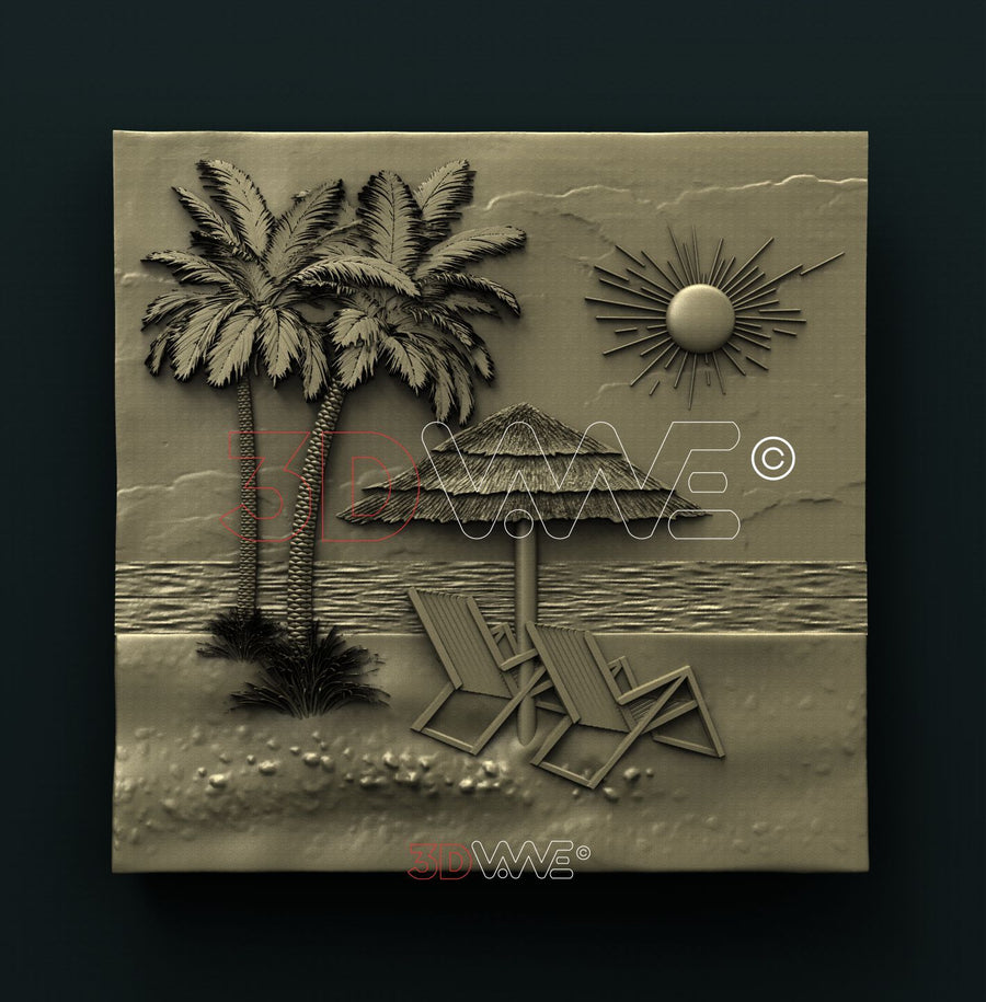 BEACH 3D STL 3DWave