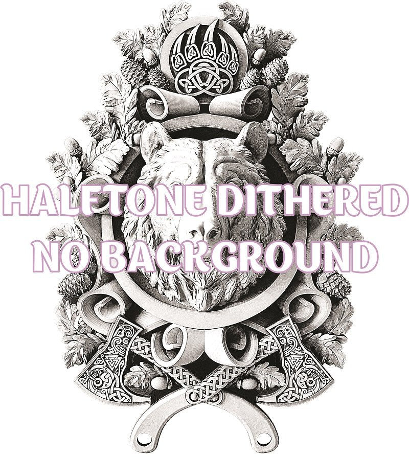 BEAR 3d illusion & laser - ready file 3DWave.us