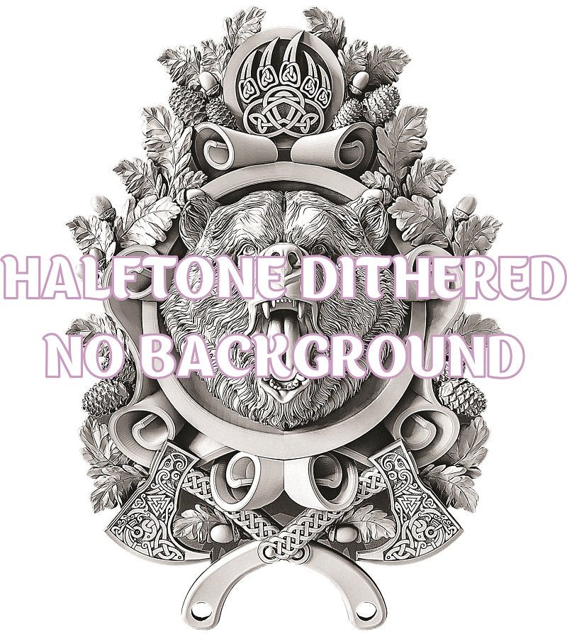 BEAR 3d illusion & laser-ready file 3DWave.us