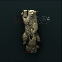 Thumbnail for BEAR WITH A BEER 3d stl 3DWave