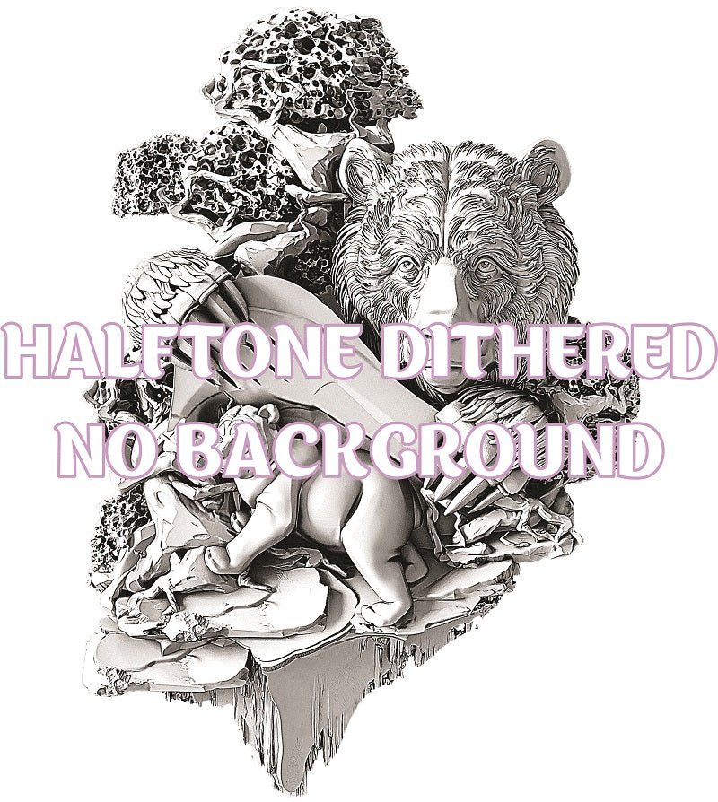 BEARS 3d illusion & laser - ready file 3DWave.us