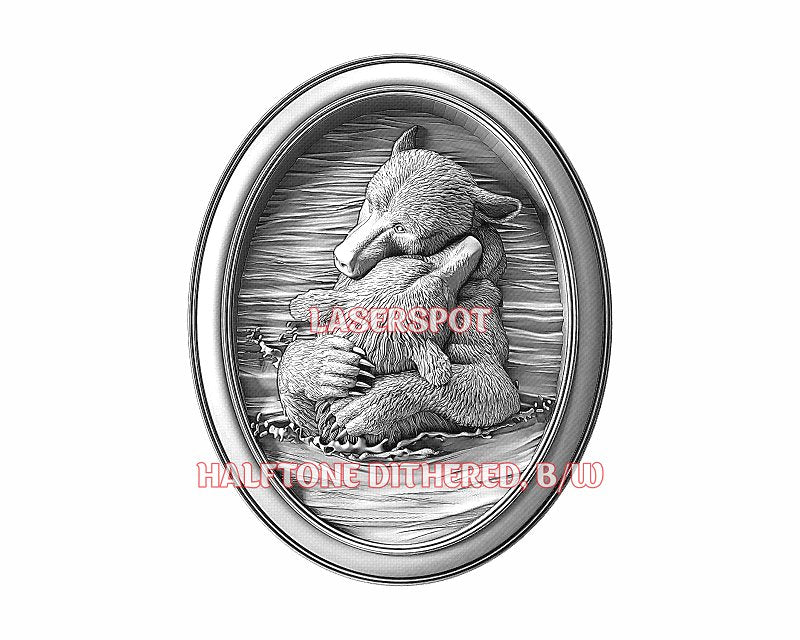 Bears 3d illusion & laser-ready files - 3DWave.us