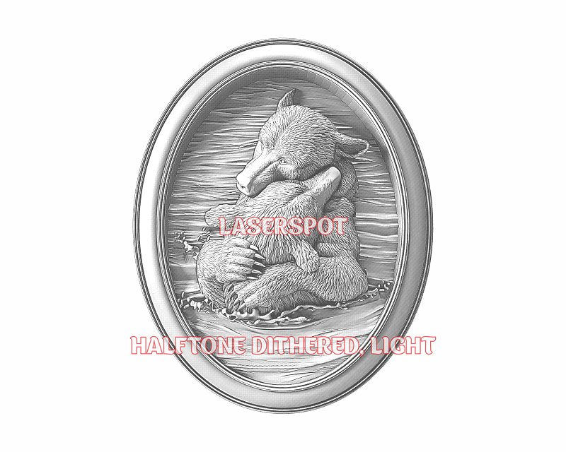 Bears 3d illusion & laser-ready files - 3DWave.us