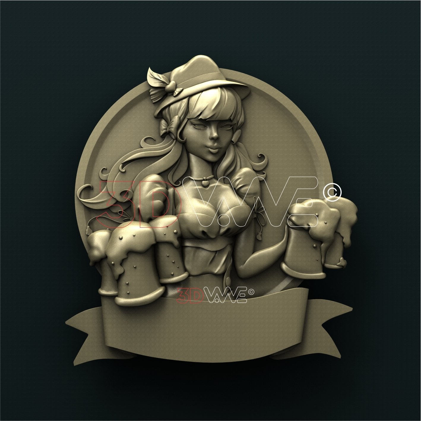 BEER SIGN 3D STL 3DWave