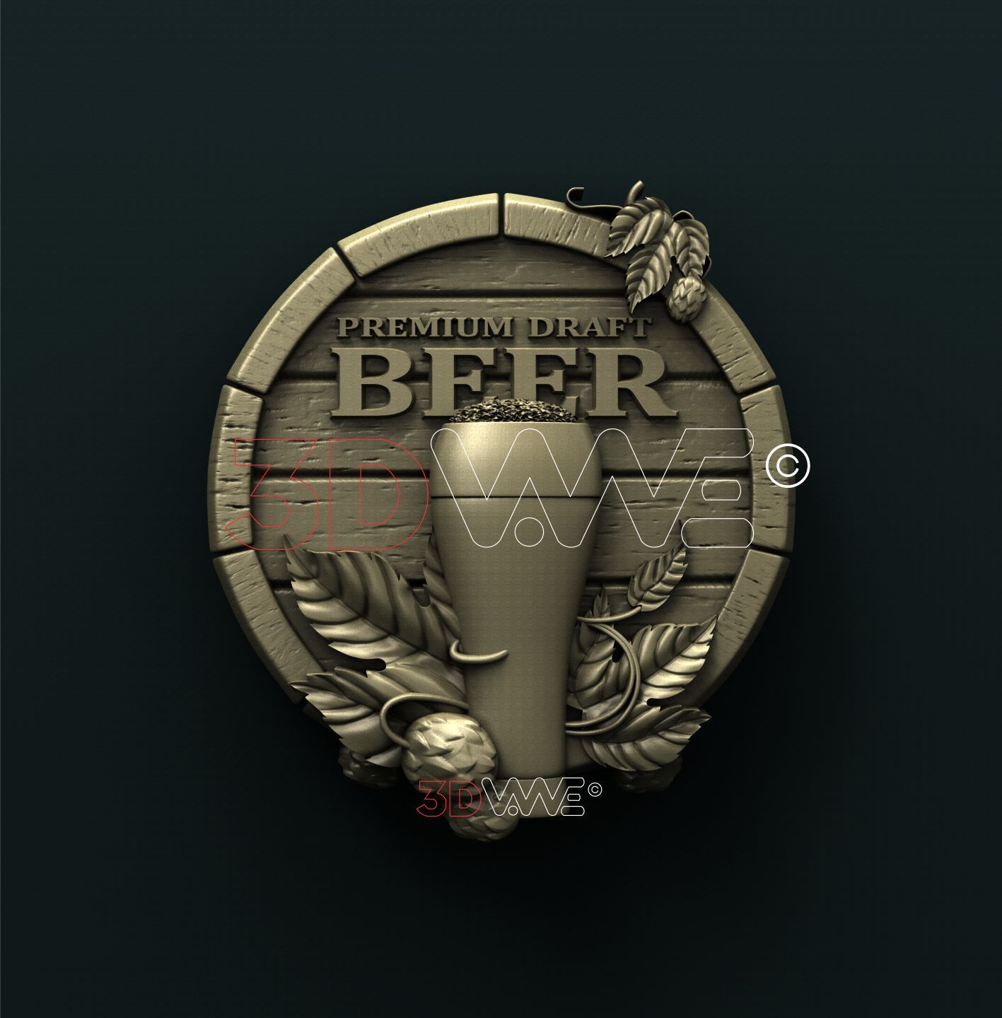 BEER SIGN 3D STL 3DWave