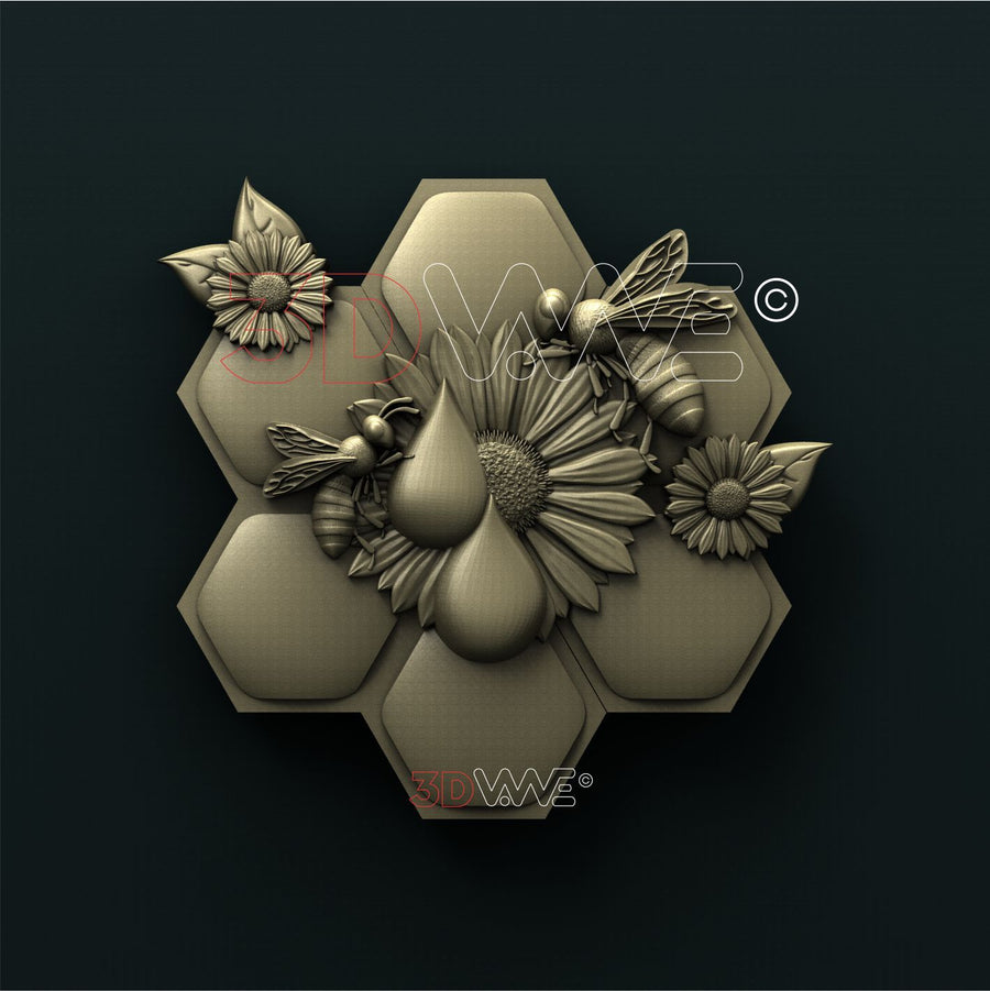BEES 3d stl 3DWave