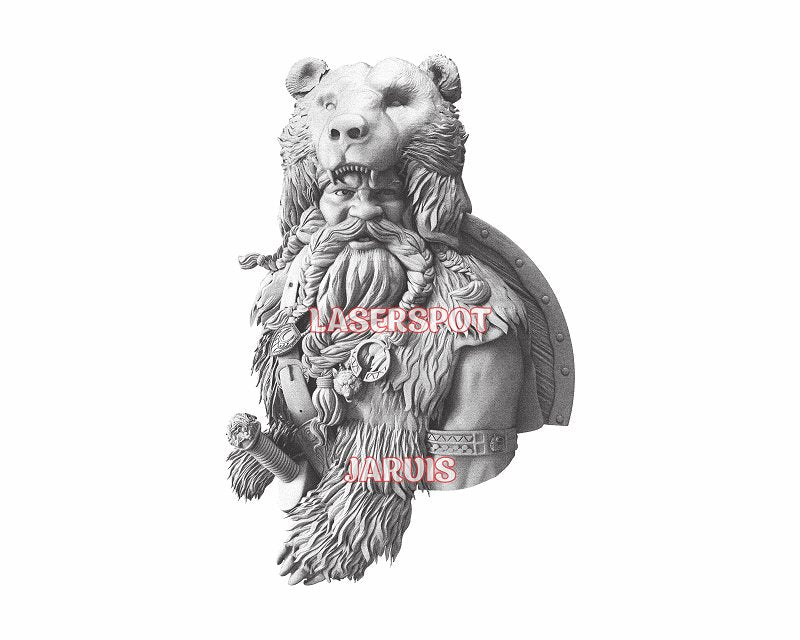 Berserker 3d illusion & laser-ready files - 3DWave.us