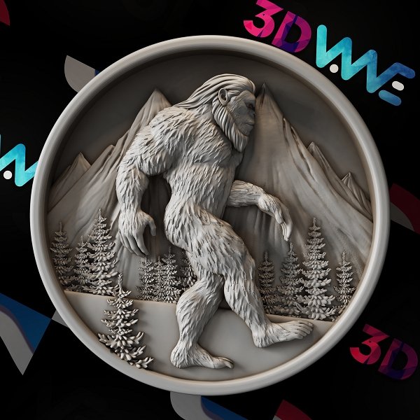 Bigfoot 3d stl - 3DWave.us