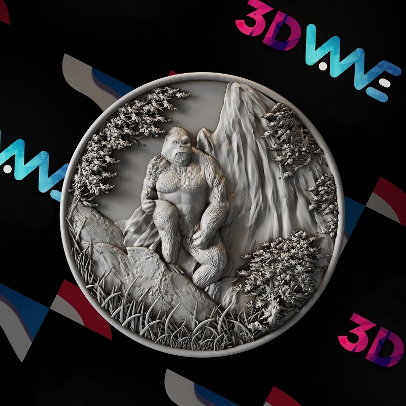 Bigfoot 3d stl - 3DWave.us